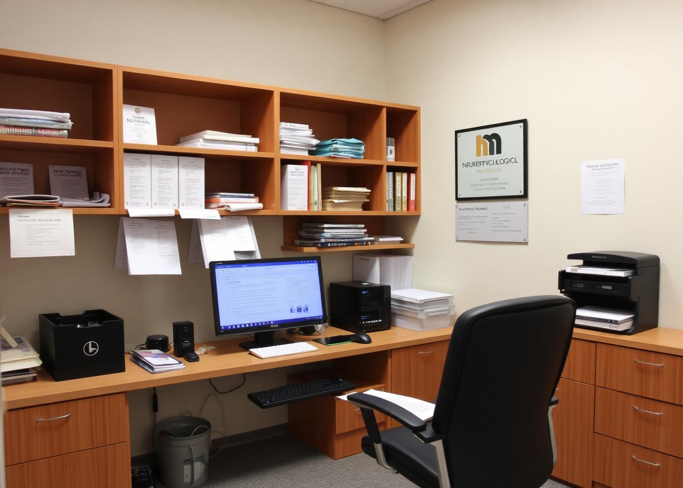 Ambiente do INA — Sala de Avaliação Neuropsicológica